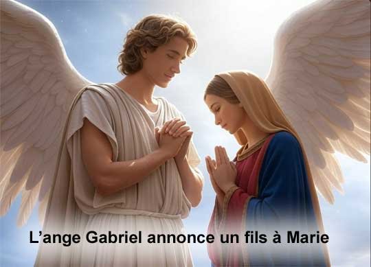 L’annonciation de l’ange Gabriel à la Vierge Marie